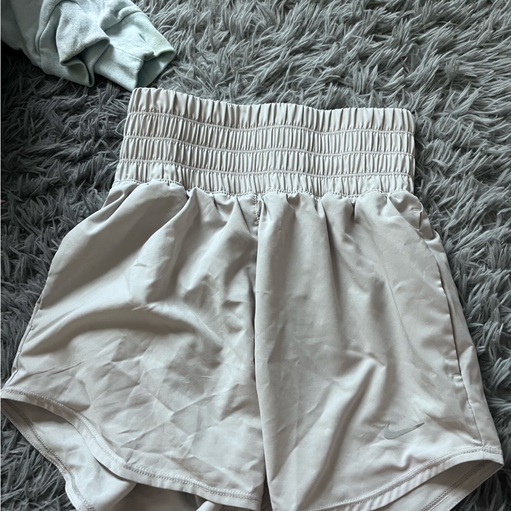 Nike Gray Athletic Shorts with Elastic Waistband